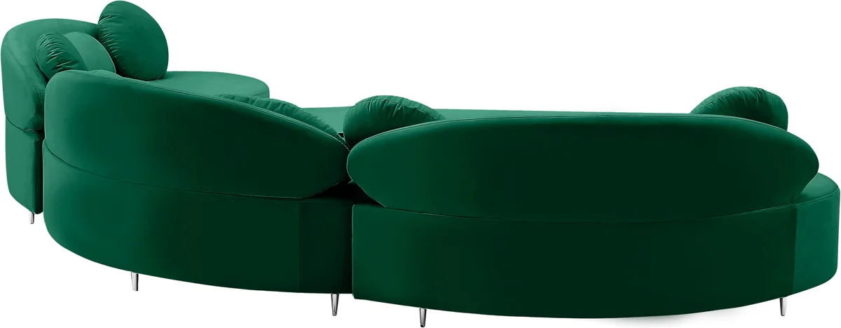 Vivacious - 3 Piece Sectional - Green