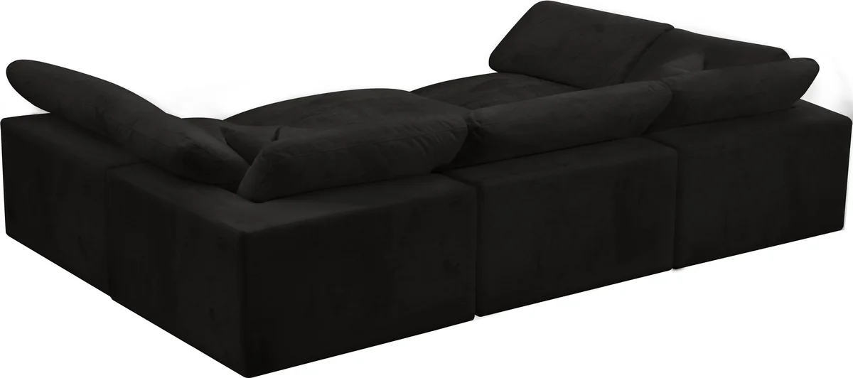 Cozy - 6 Piece Modular Sectional - Black