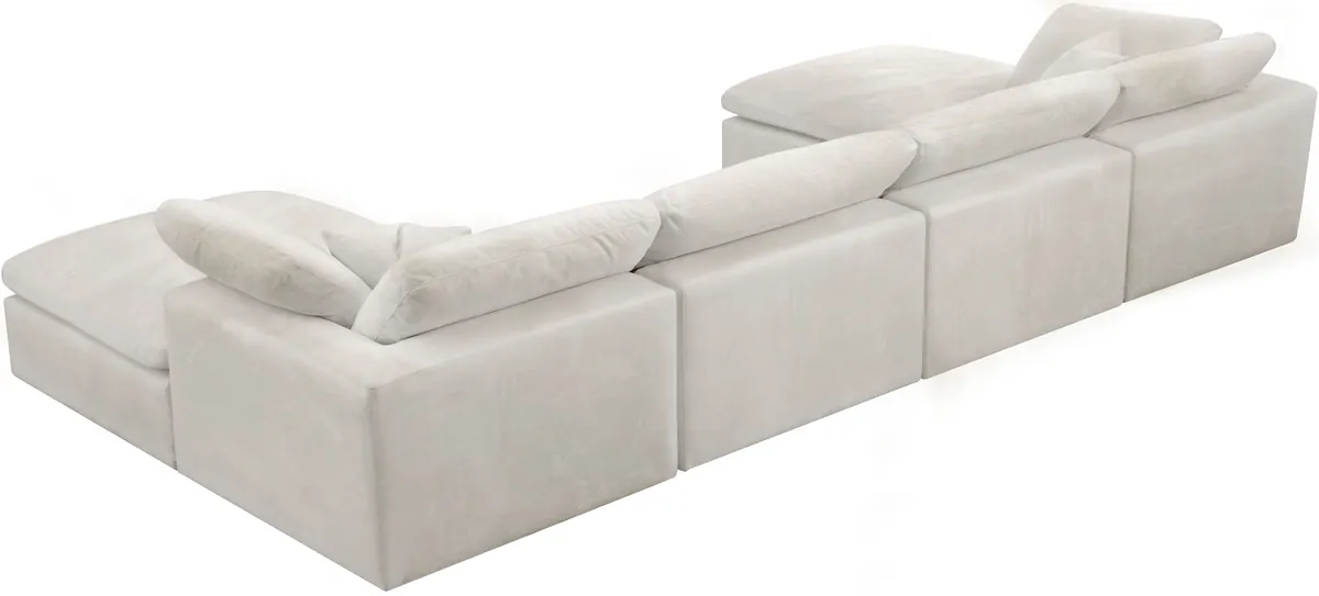 Cozy - 6 Piece Modular Double Chaise Sectional - Beige