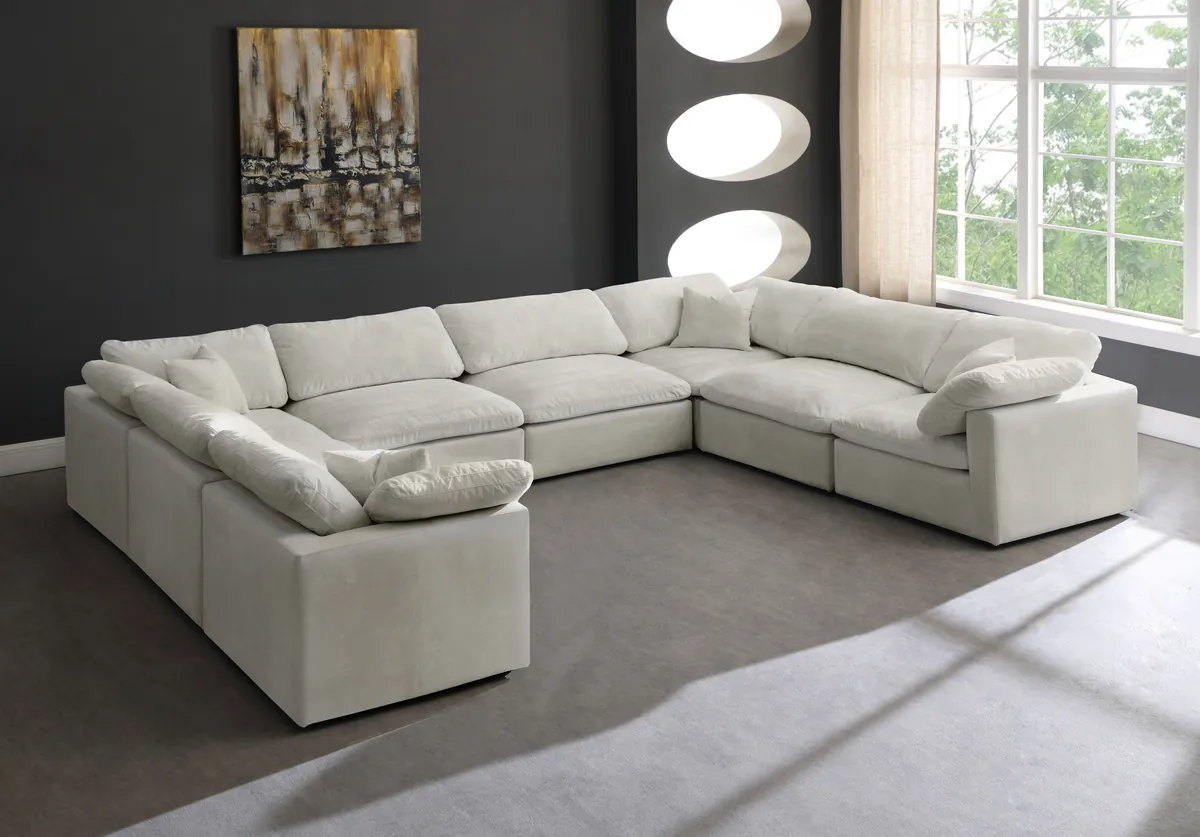 Cozy - 8 Piece Modular Sectional - Beige - View 2