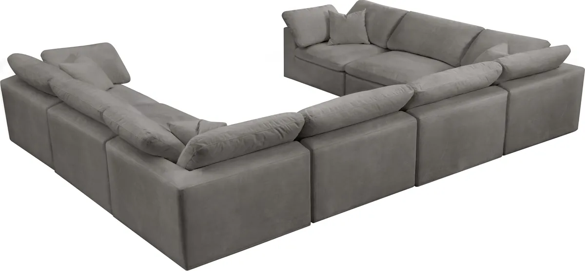 Cozy - 8 Piece Modular Sectional - Gray