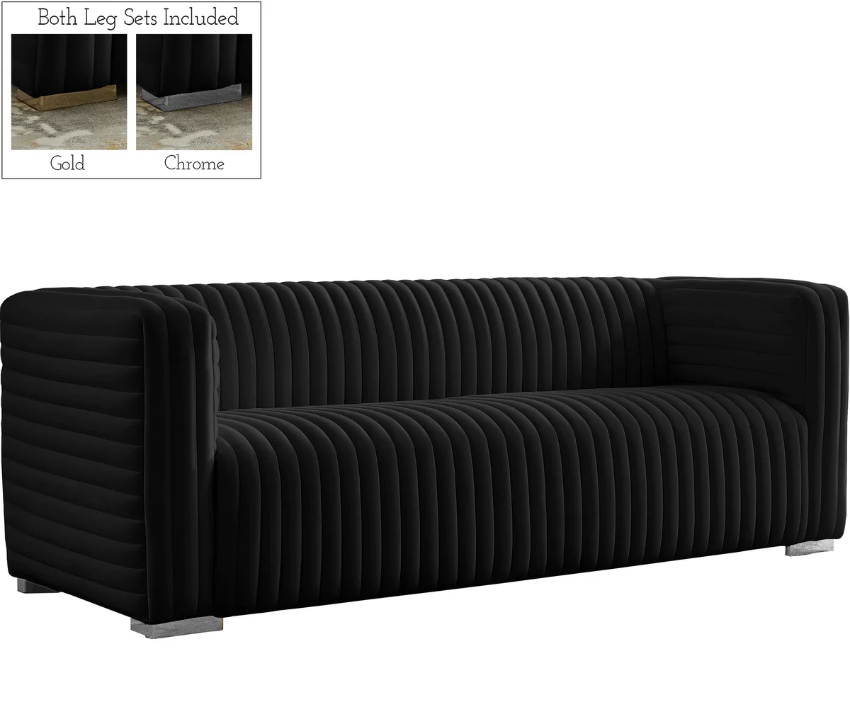 Ravish - Sofa - Black - View 2