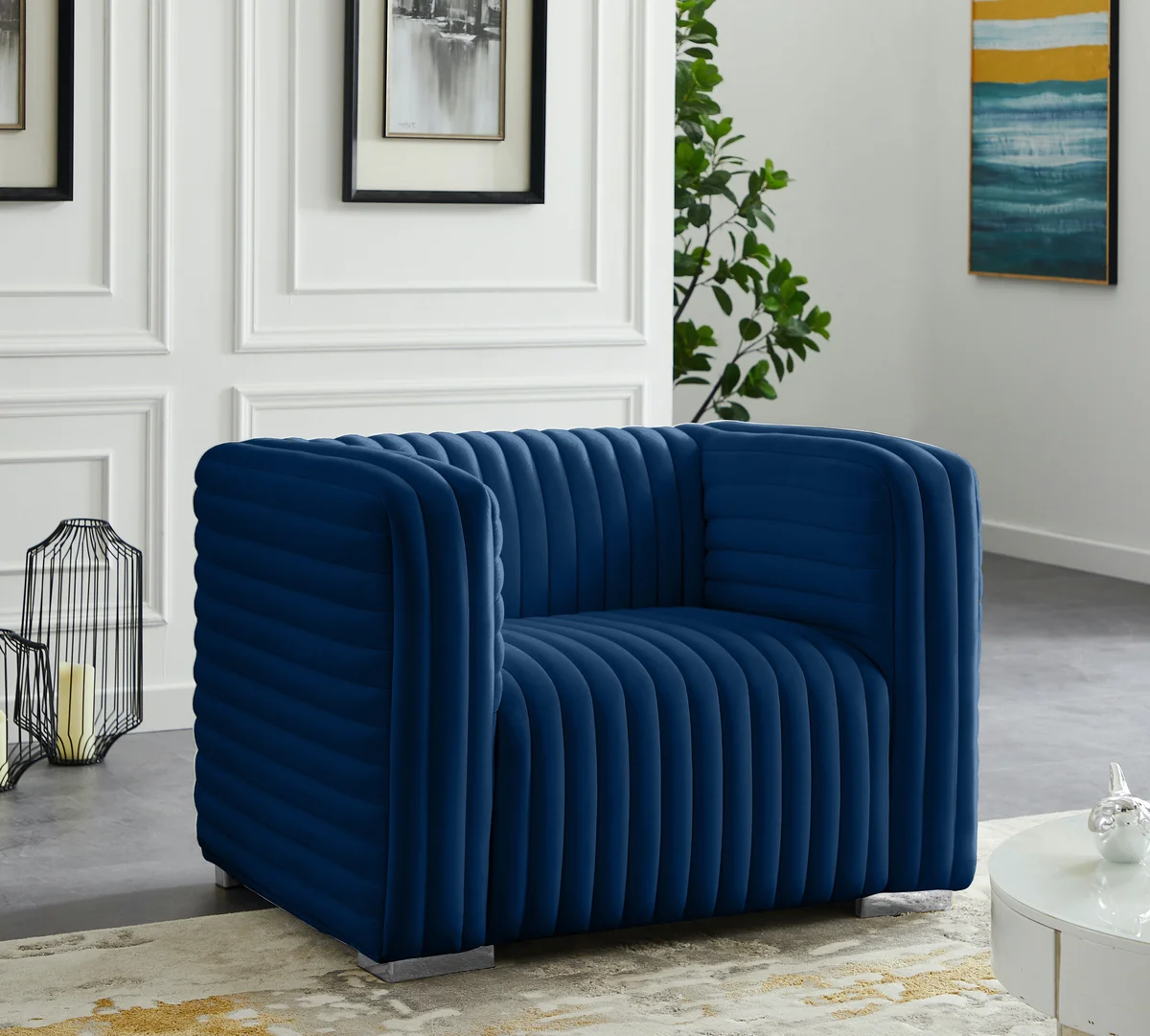 Ravish - Chair - Navy