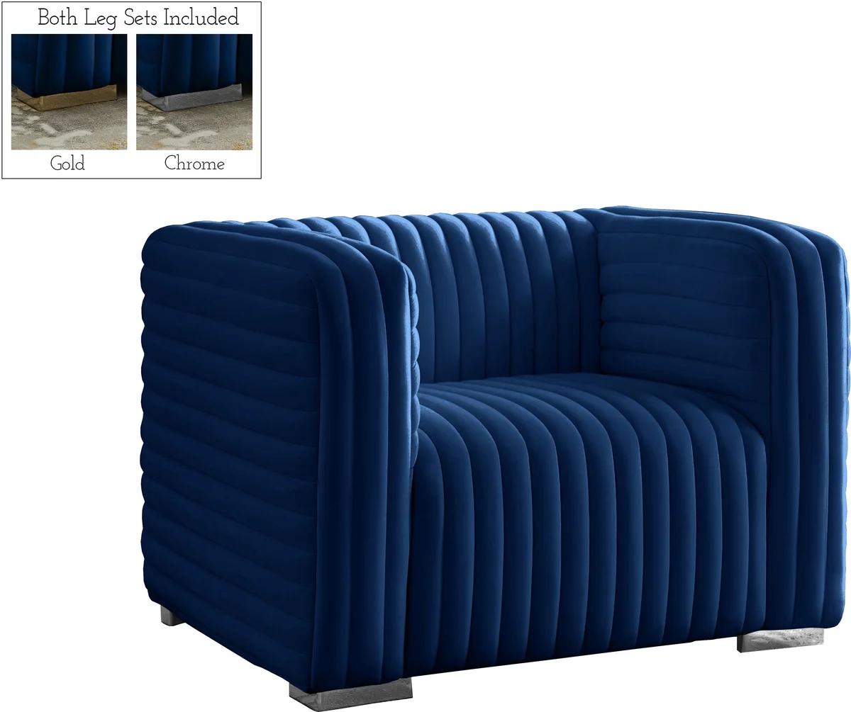 Ravish - Chair - Navy - View 2