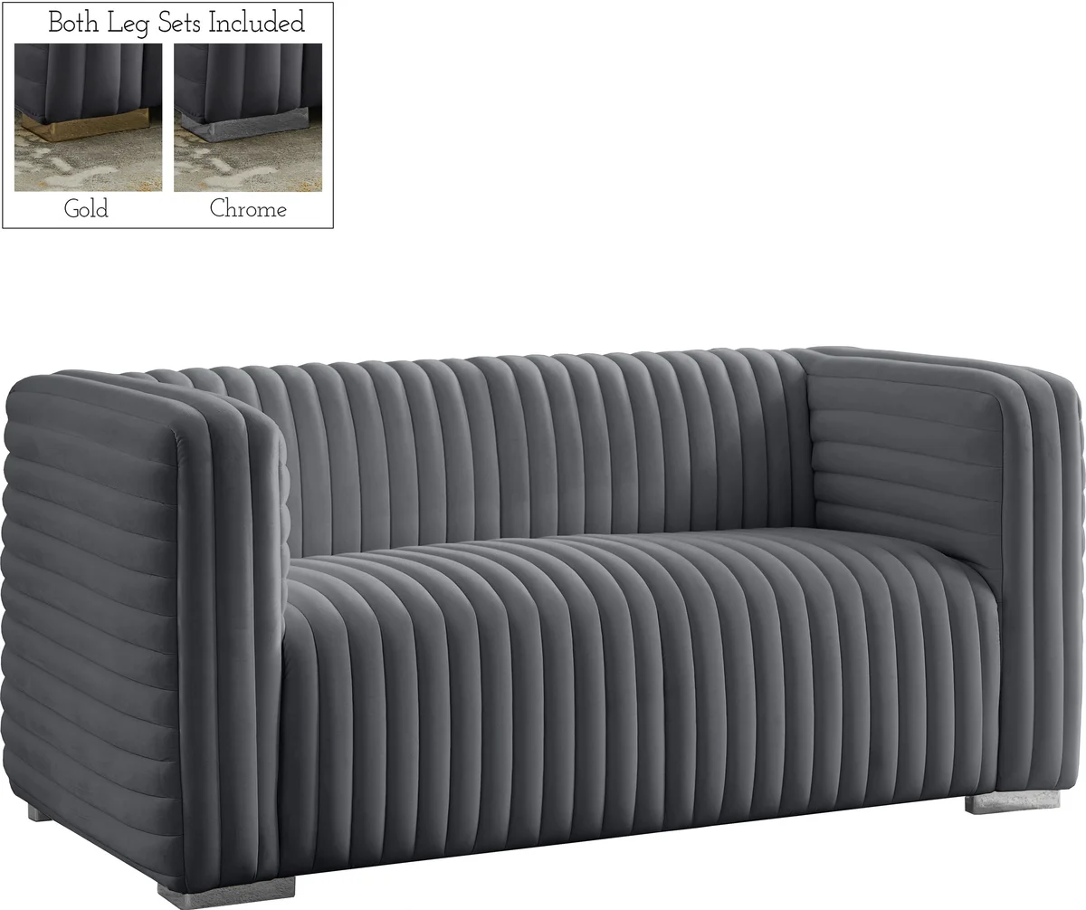 Ravish - Loveseat - Gray - View 2