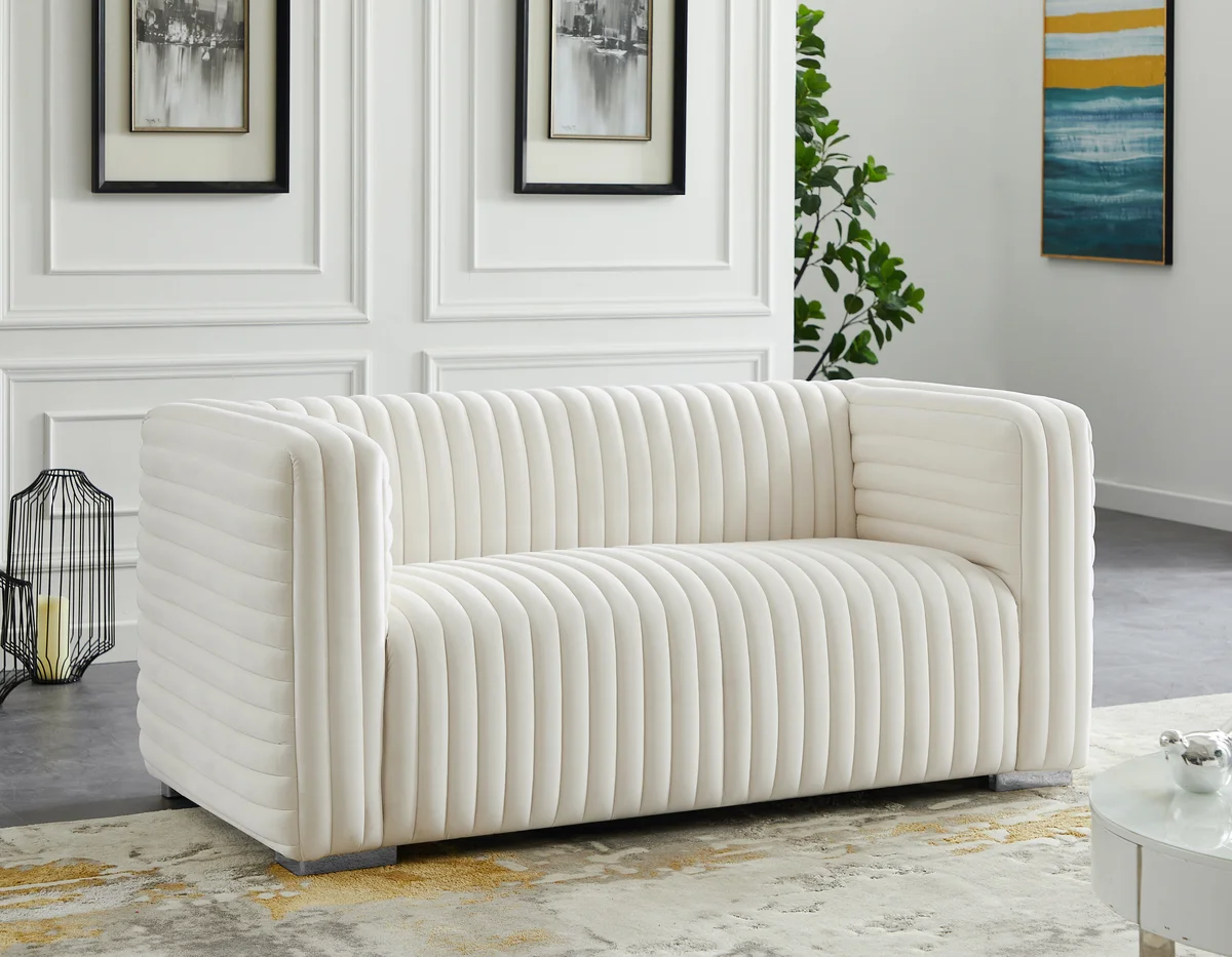 Ravish - Loveseat - Cream