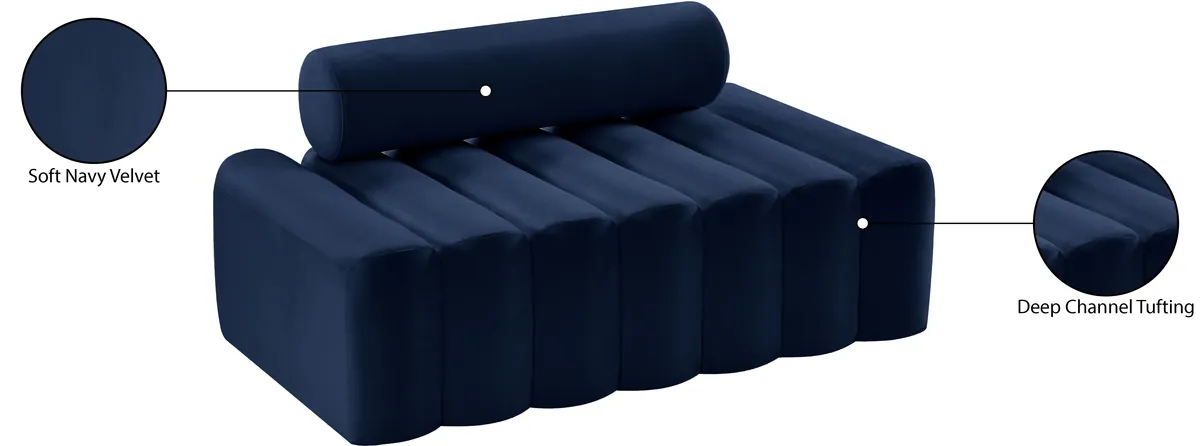 Melody - Loveseat - Navy