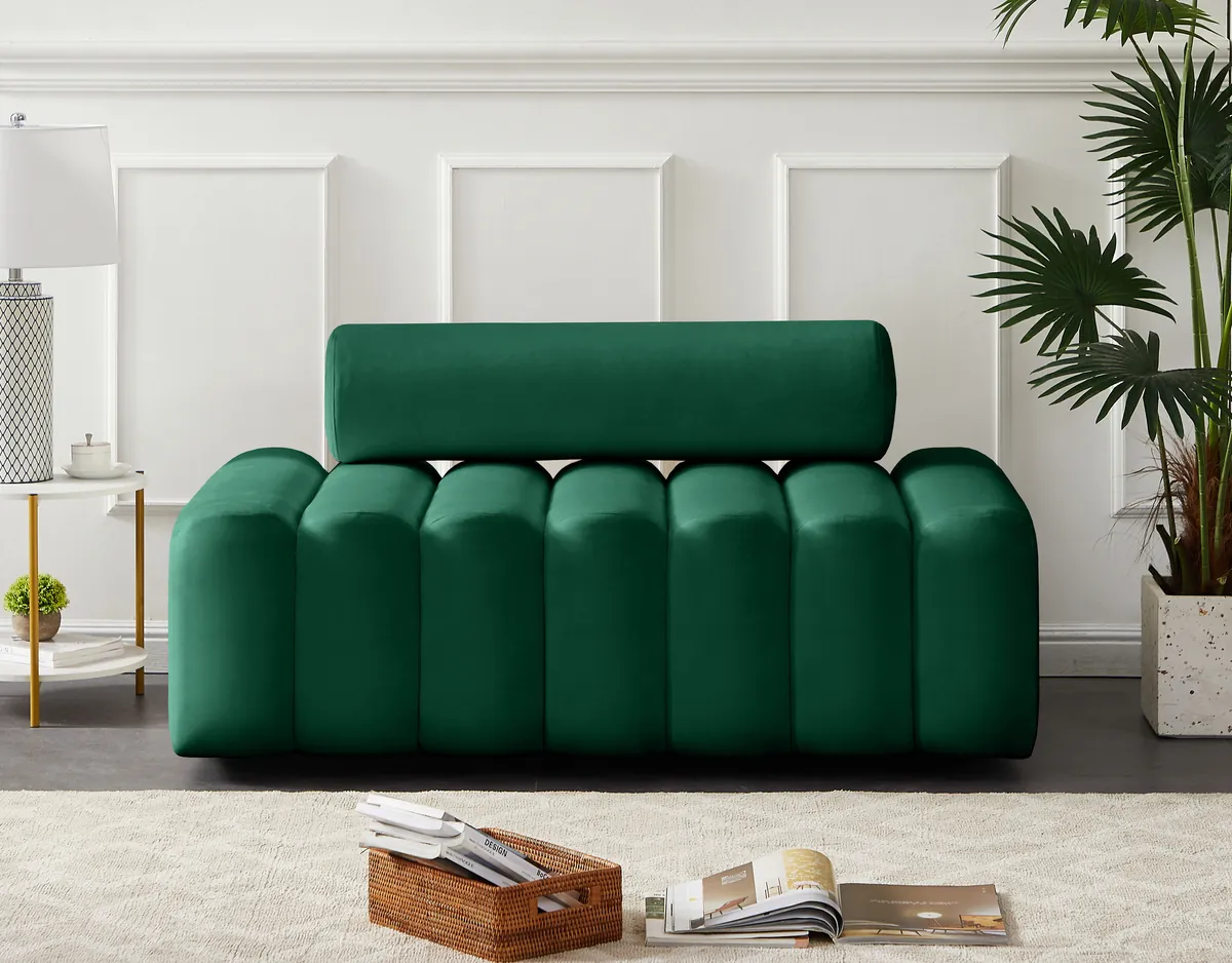 Melody - Loveseat - Green - View 2