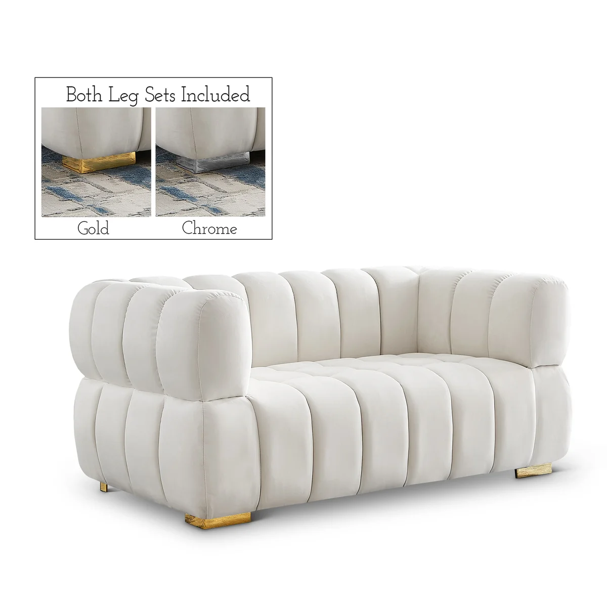 Gwen - Loveseat - Cream