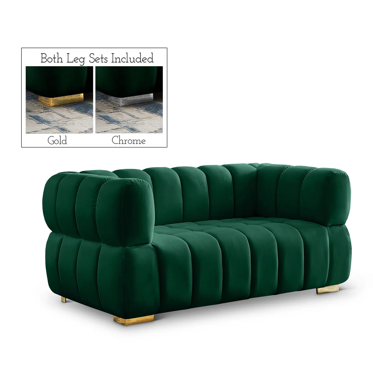 Gwen - Loveseat - Green