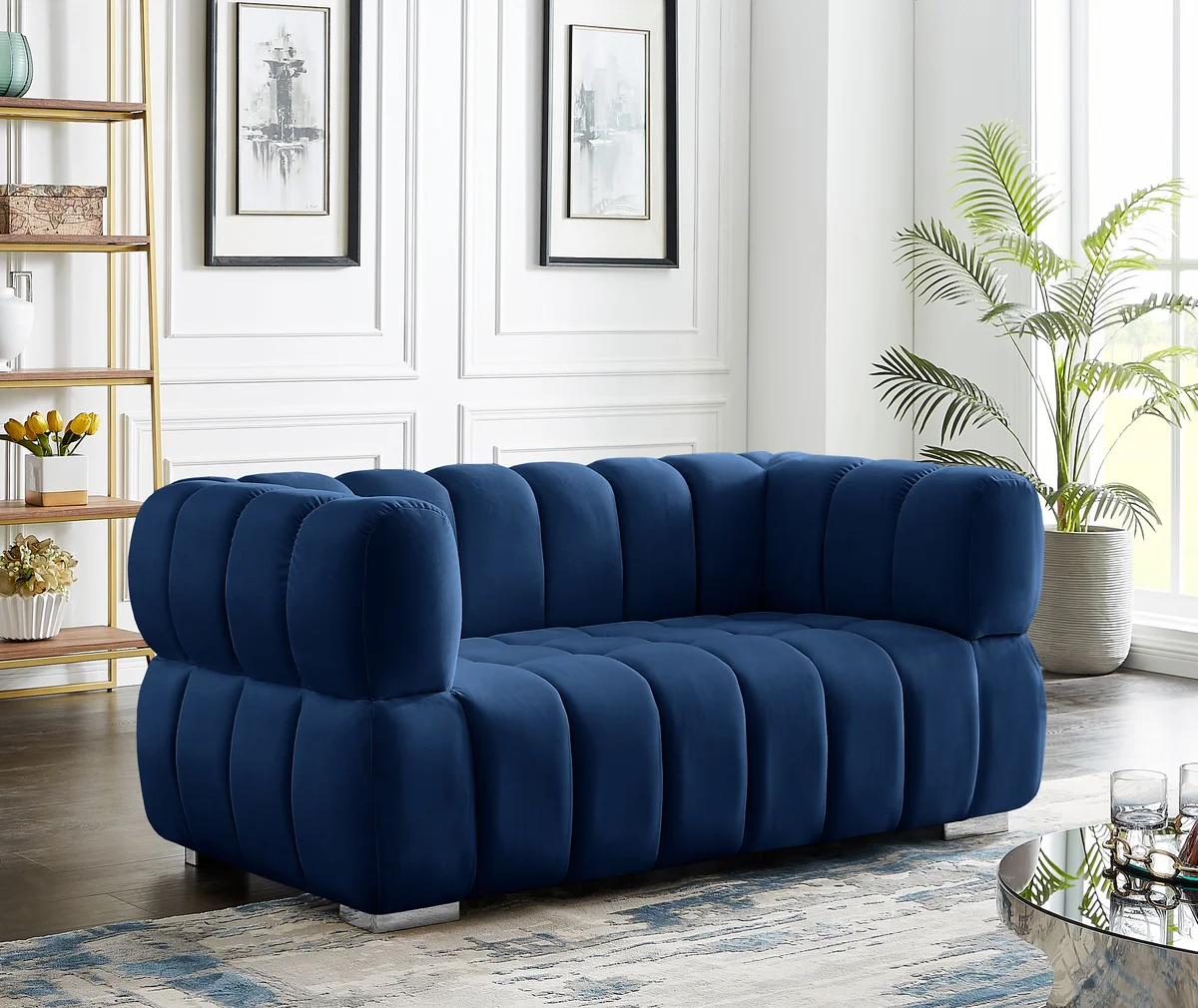 Gwen - Loveseat - Navy