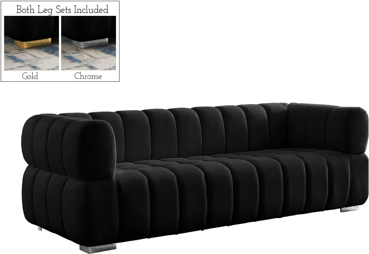 Gwen - Sofa - Black - View 2