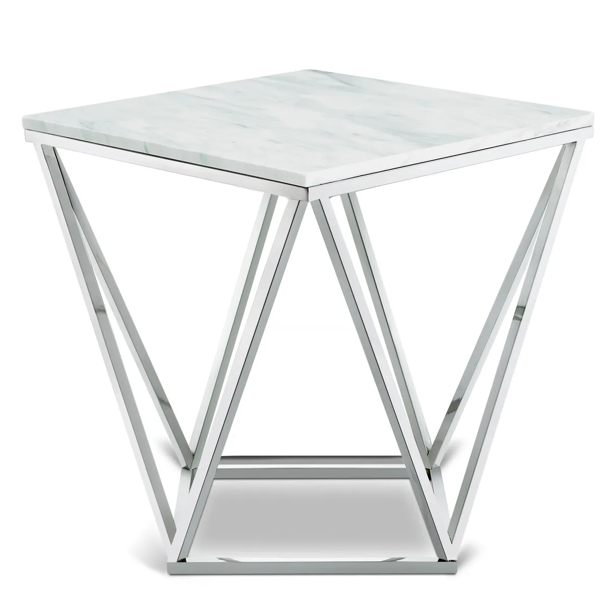 Skylar - End Table - Pearl Silver
