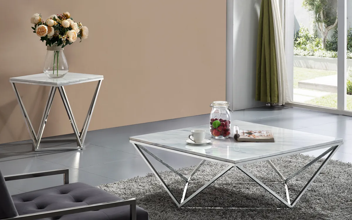 Skylar - End Table - Pearl Silver - View 2