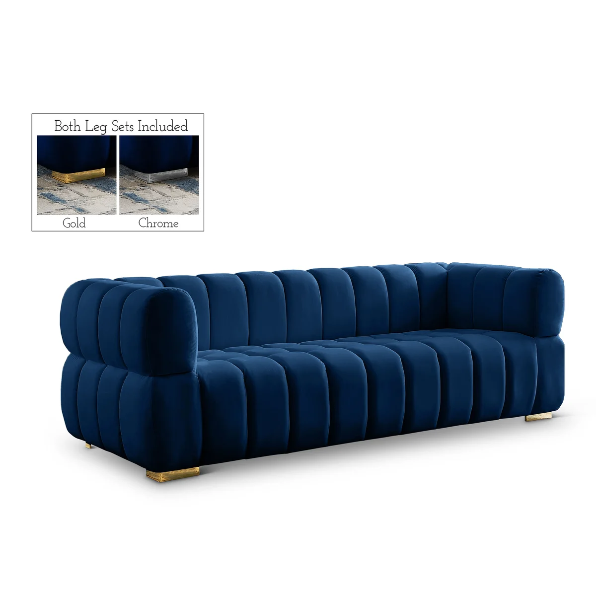 Gwen - Sofa - Navy