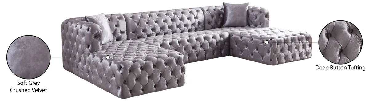 Coco - 3 Piece Sectional - Gray