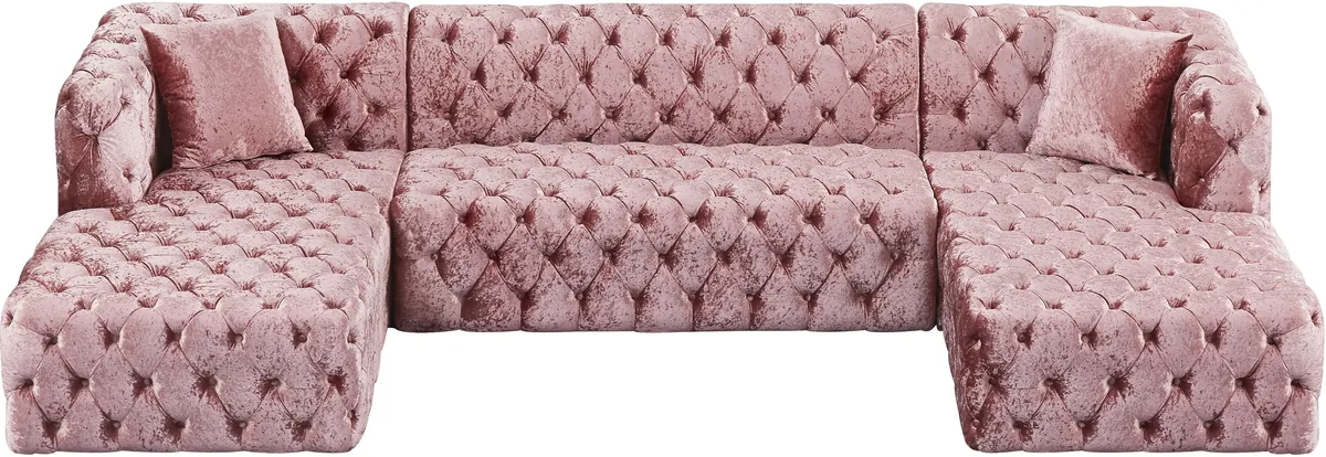 Coco - 3 Piece Sectional - Pink