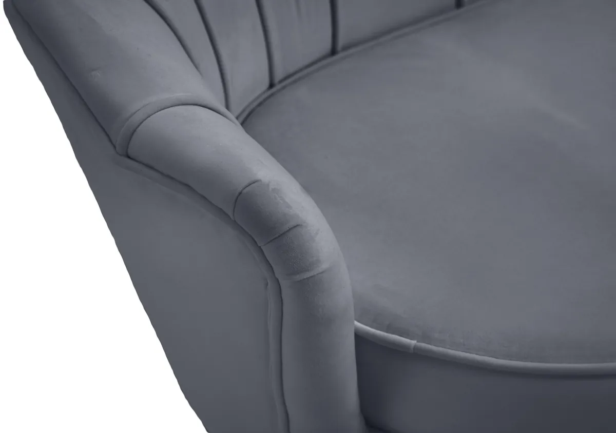 Gardenia - Loveseat - Gray