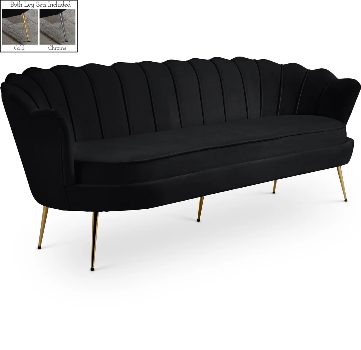 Gardenia - Sofa - Black
