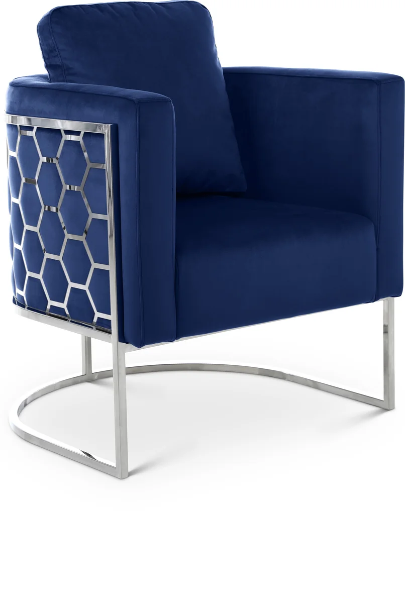 Casa - Chair - Navy - Fabric
