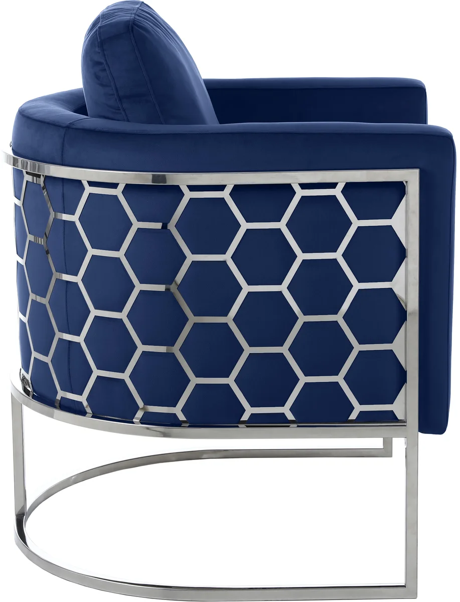 Casa - Chair - Navy - Fabric