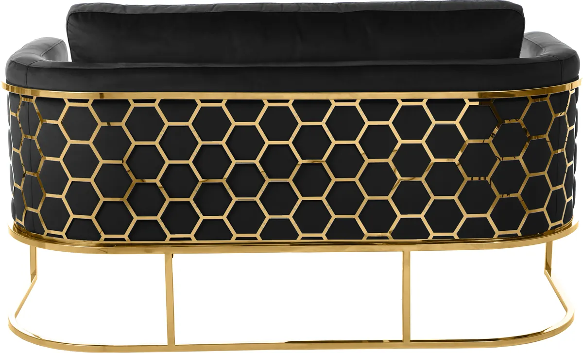 Casa - Loveseat - Black - Fabric