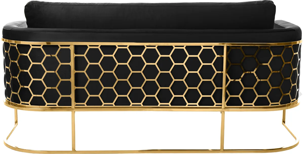 Casa - Sofa - Black - Fabric