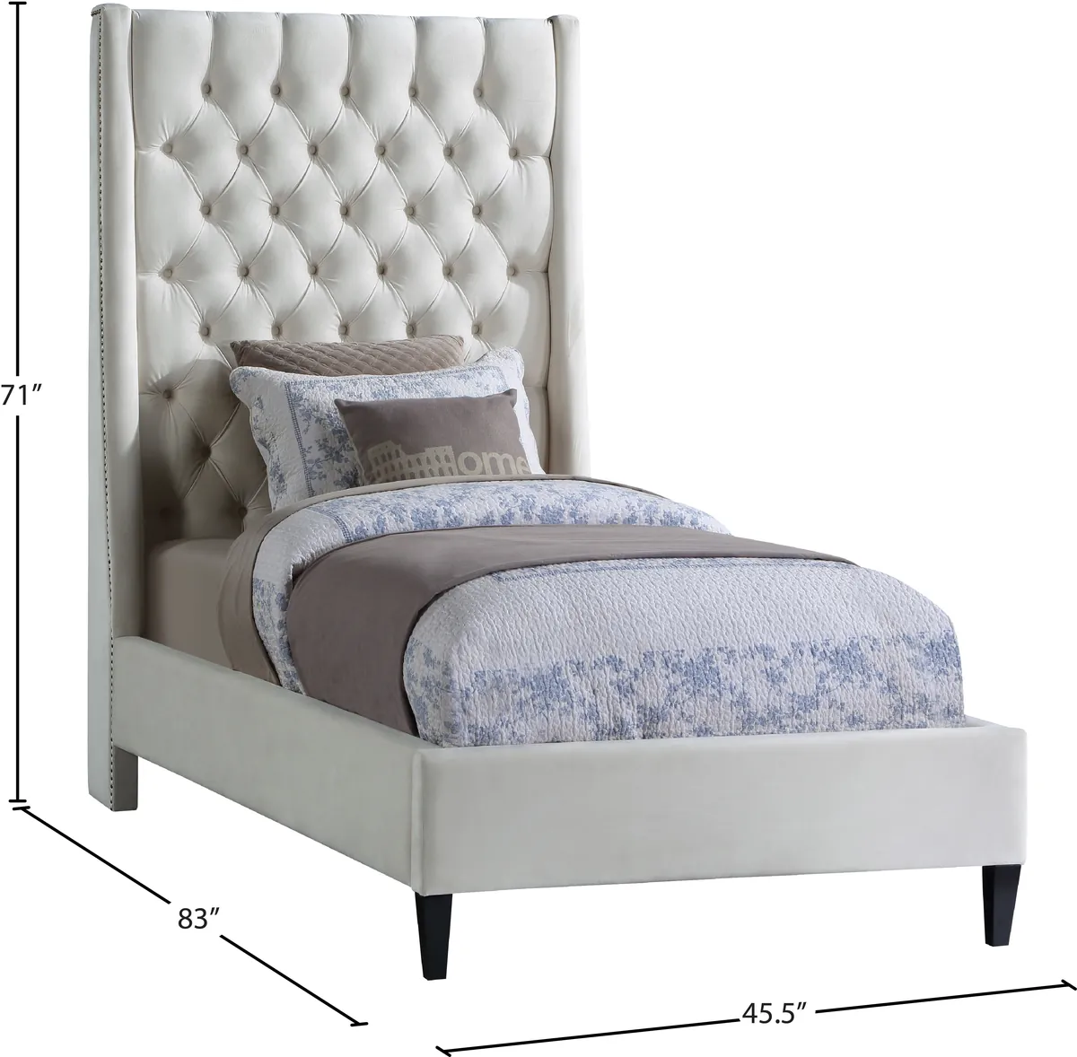 Fritz - Twin Bed - Cream