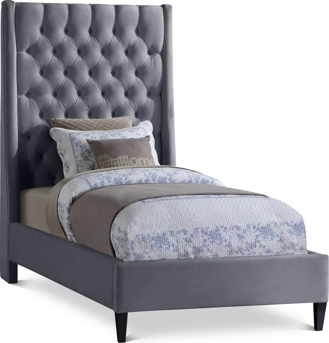 Fritz - Twin Bed - Gray