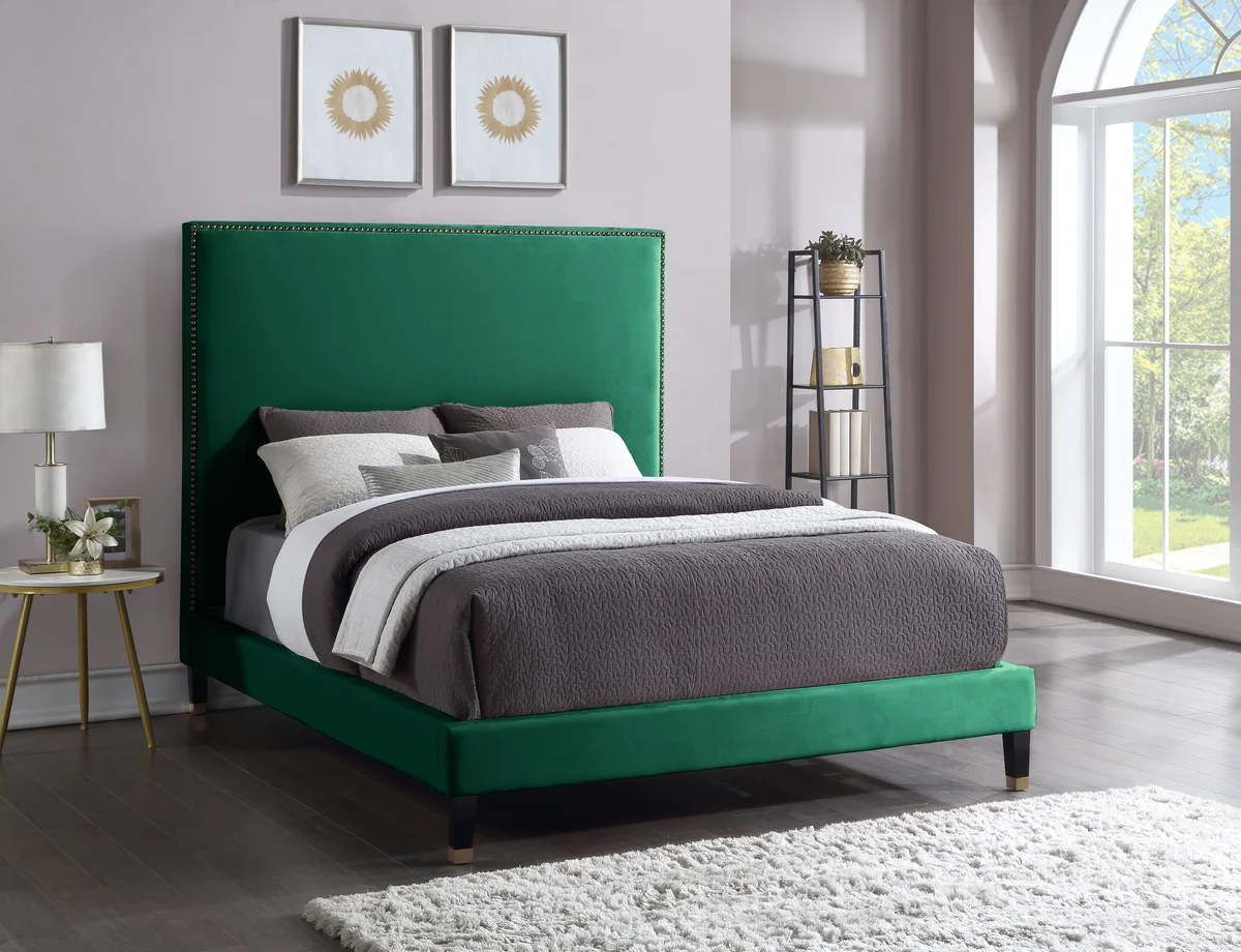 Harlie - Queen Bed - Green