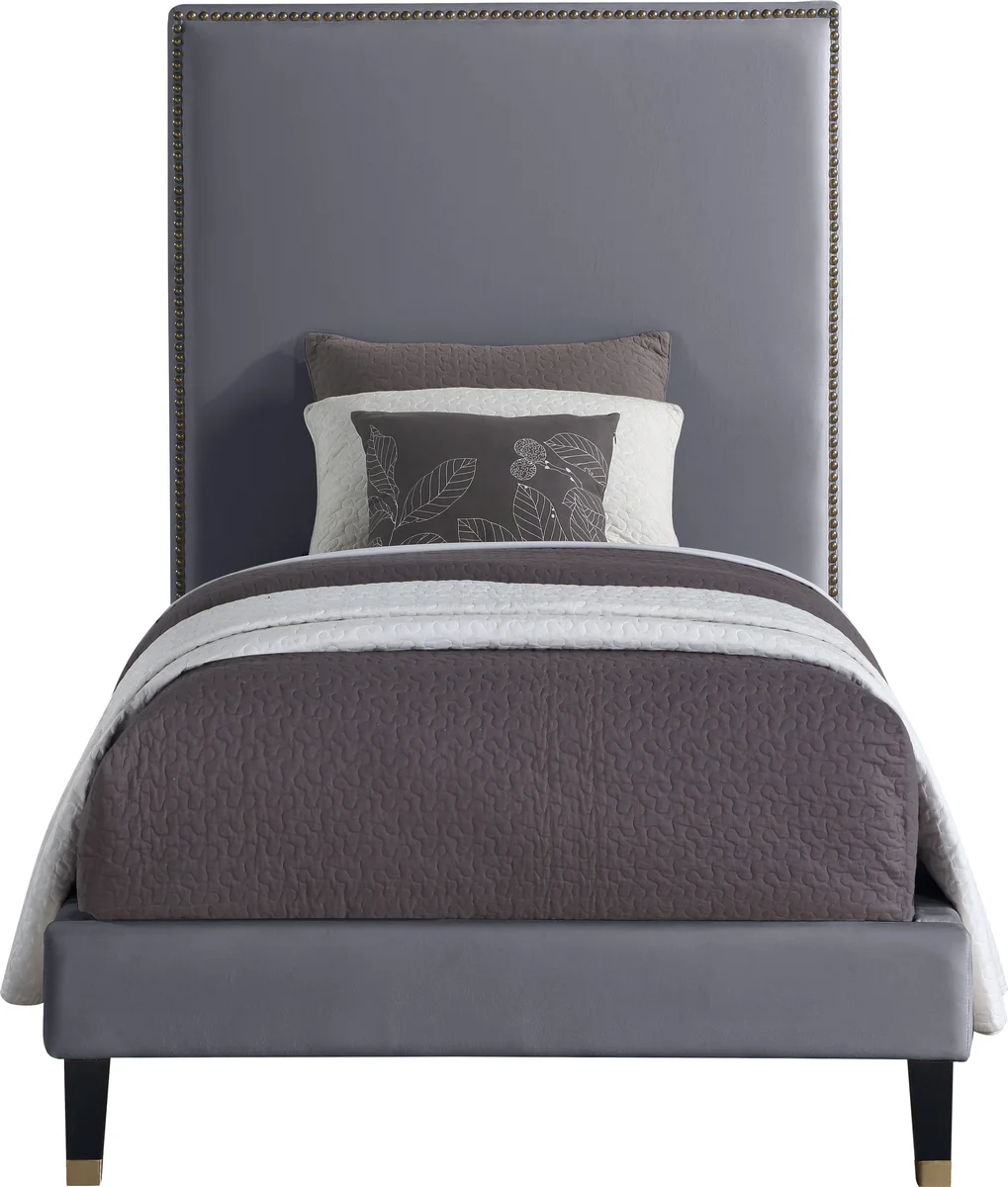 Harlie - Twin Bed - Gray
