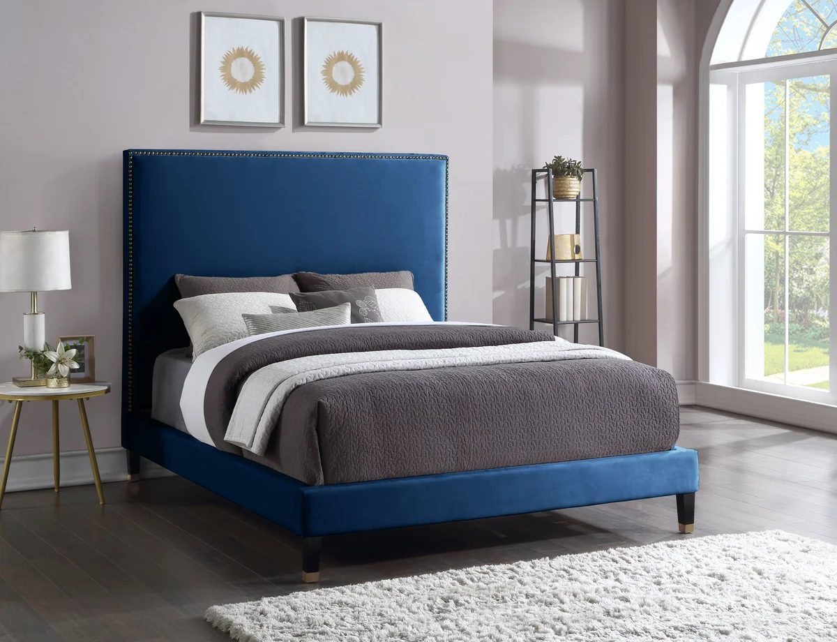Harlie - Full Bed - Navy - View 2