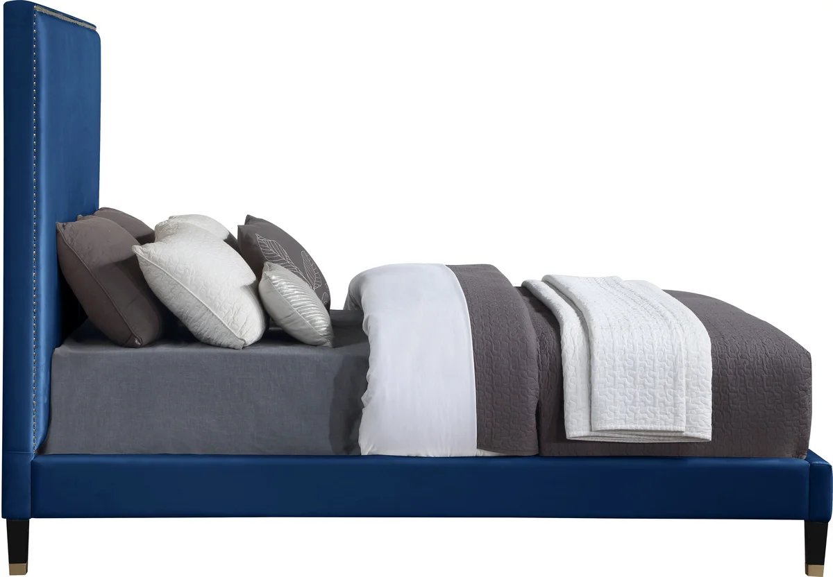 Harlie - Queen Bed - Navy