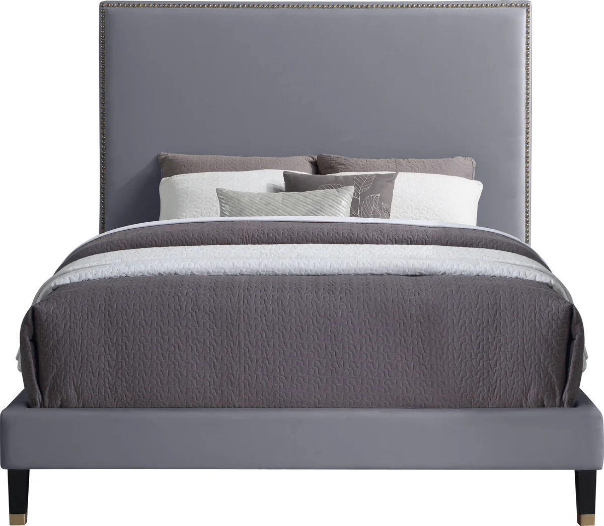 Harlie - King Bed - Gray