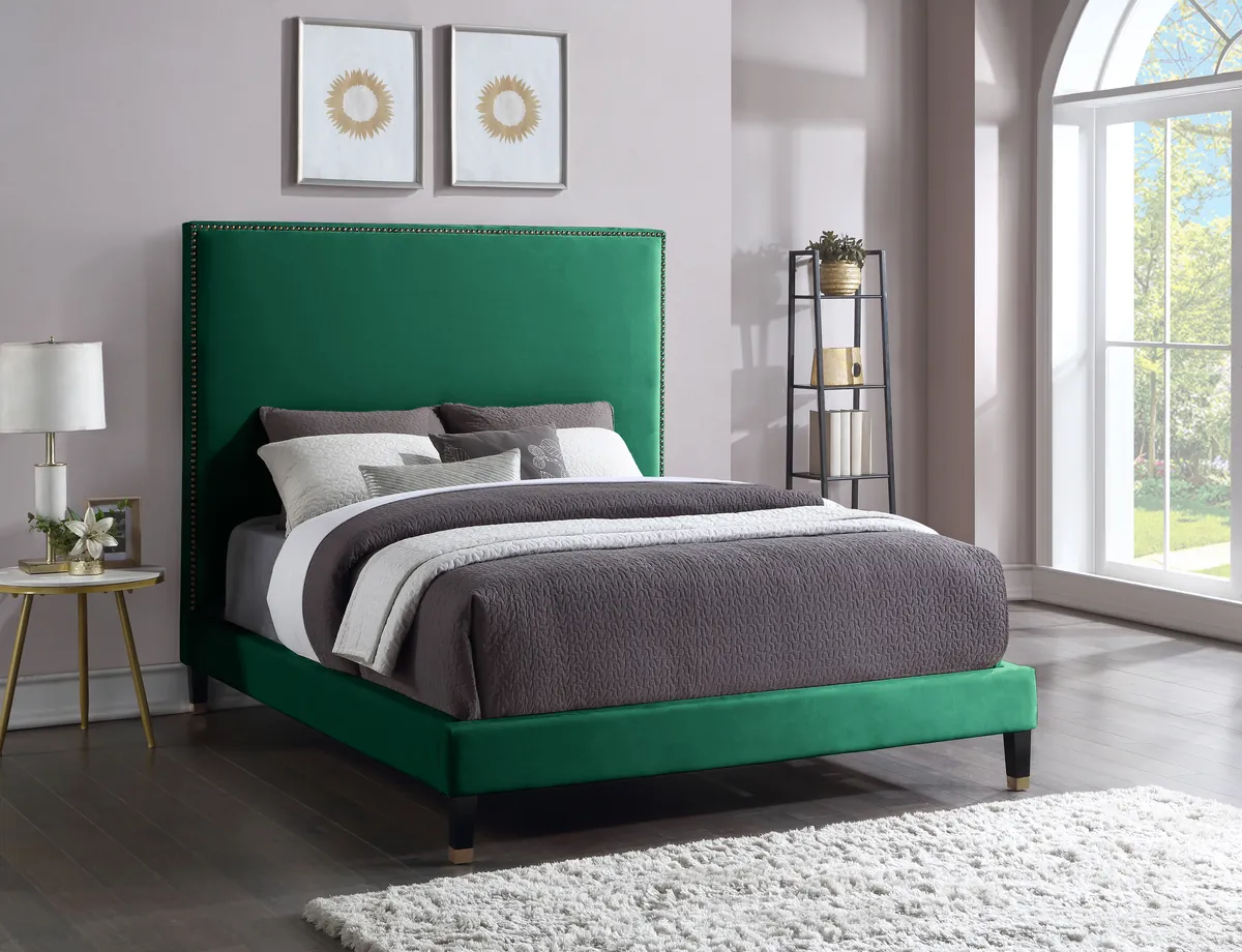 Harlie - King Bed - Green - View 2