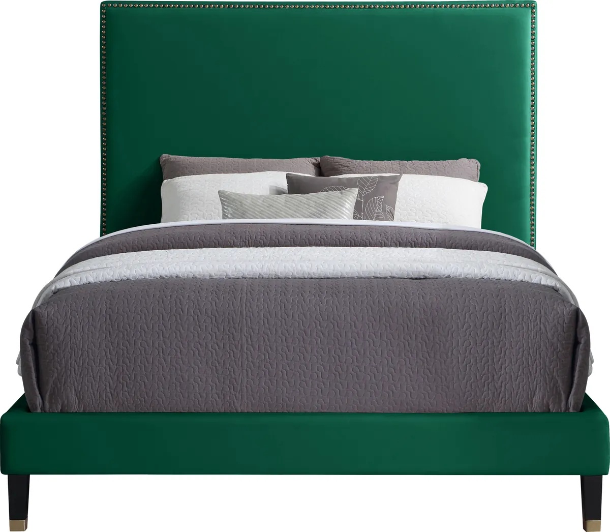 Harlie - King Bed - Green
