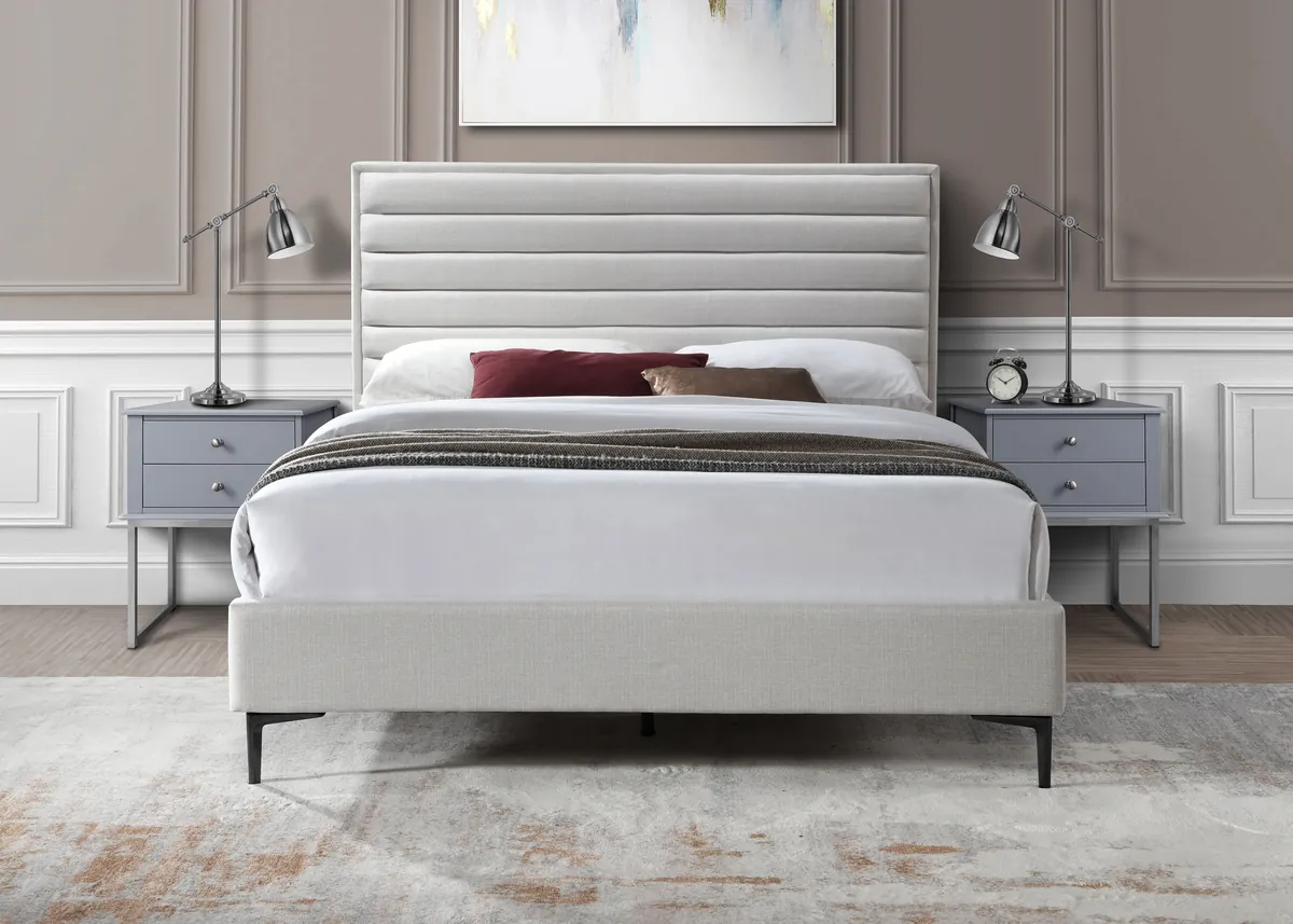 Hunter - Queen Bed - Cream