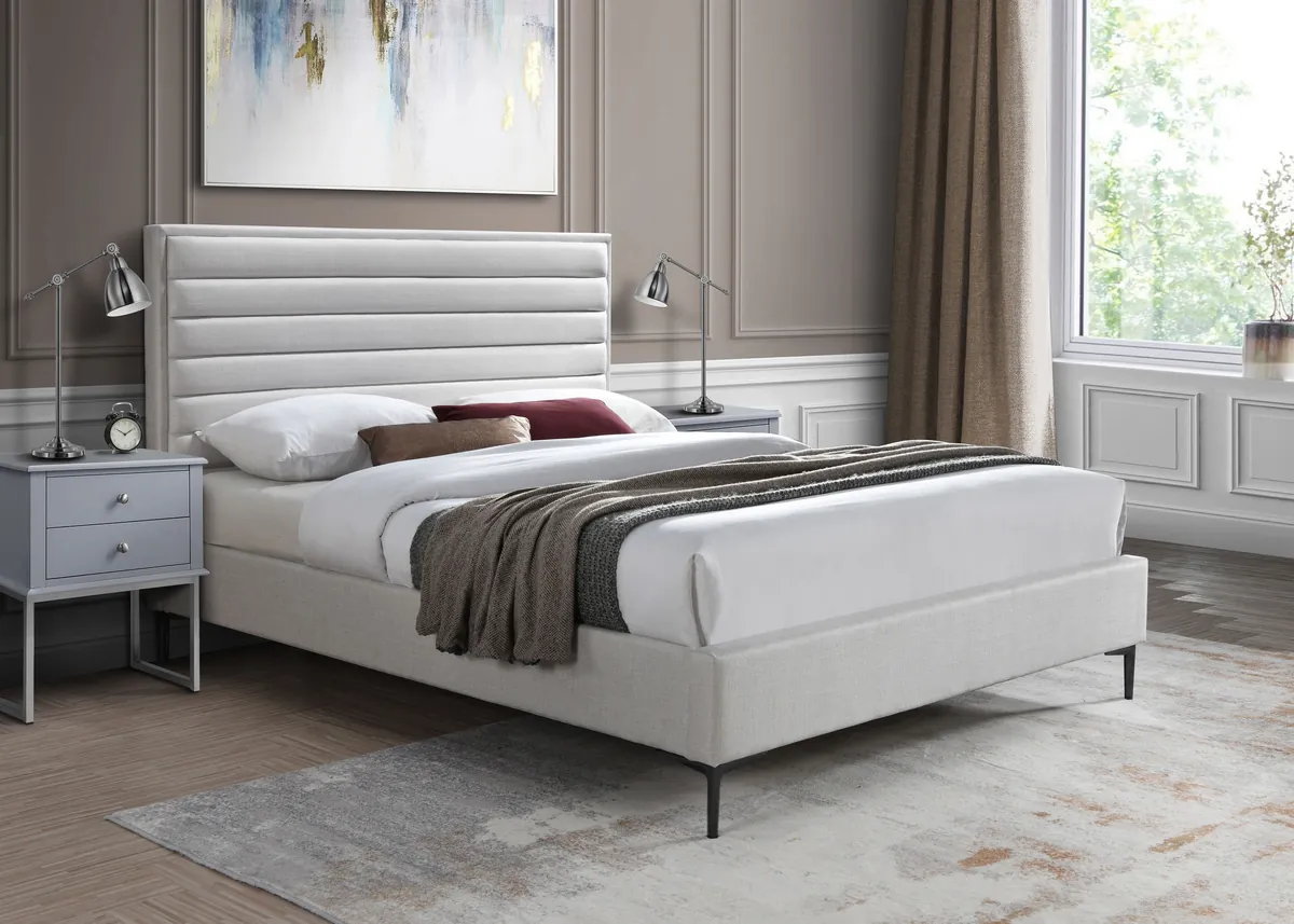 Hunter - Queen Bed - Cream - View 2