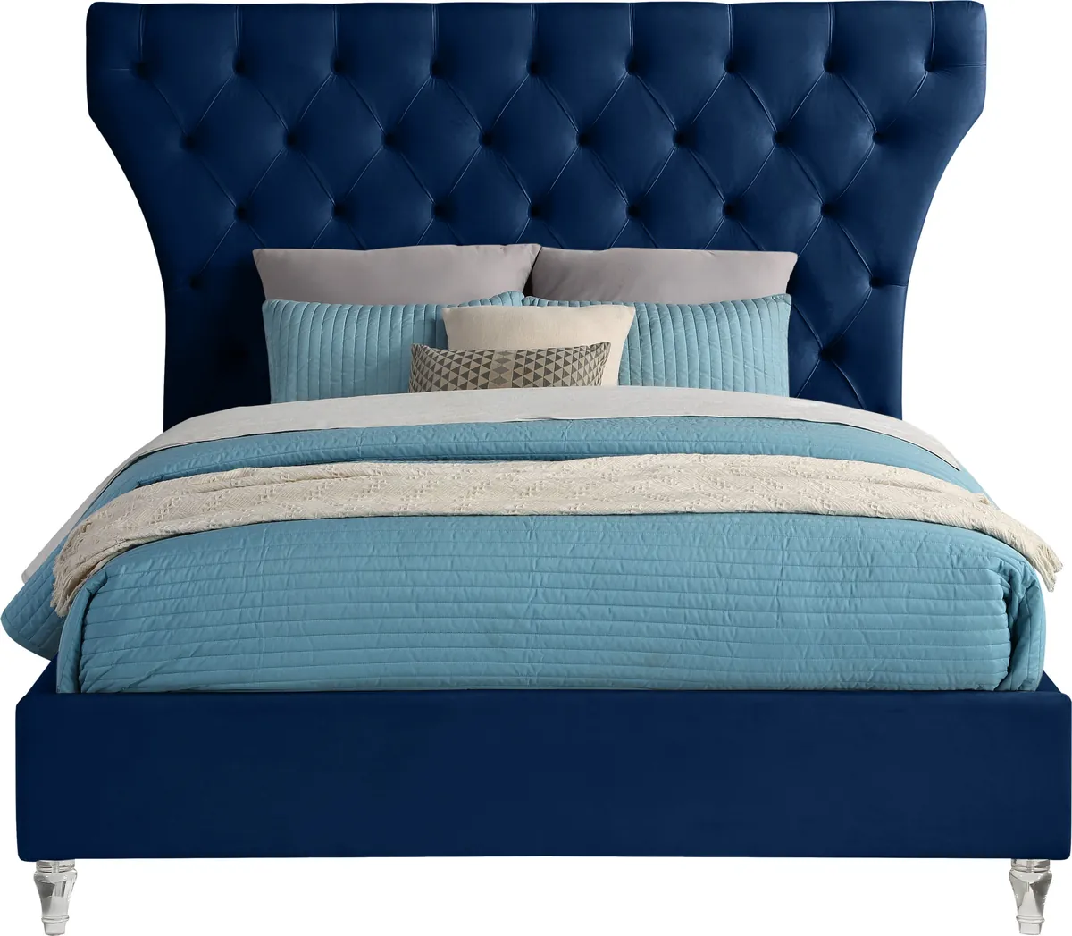 Kira - Queen Bed - Navy