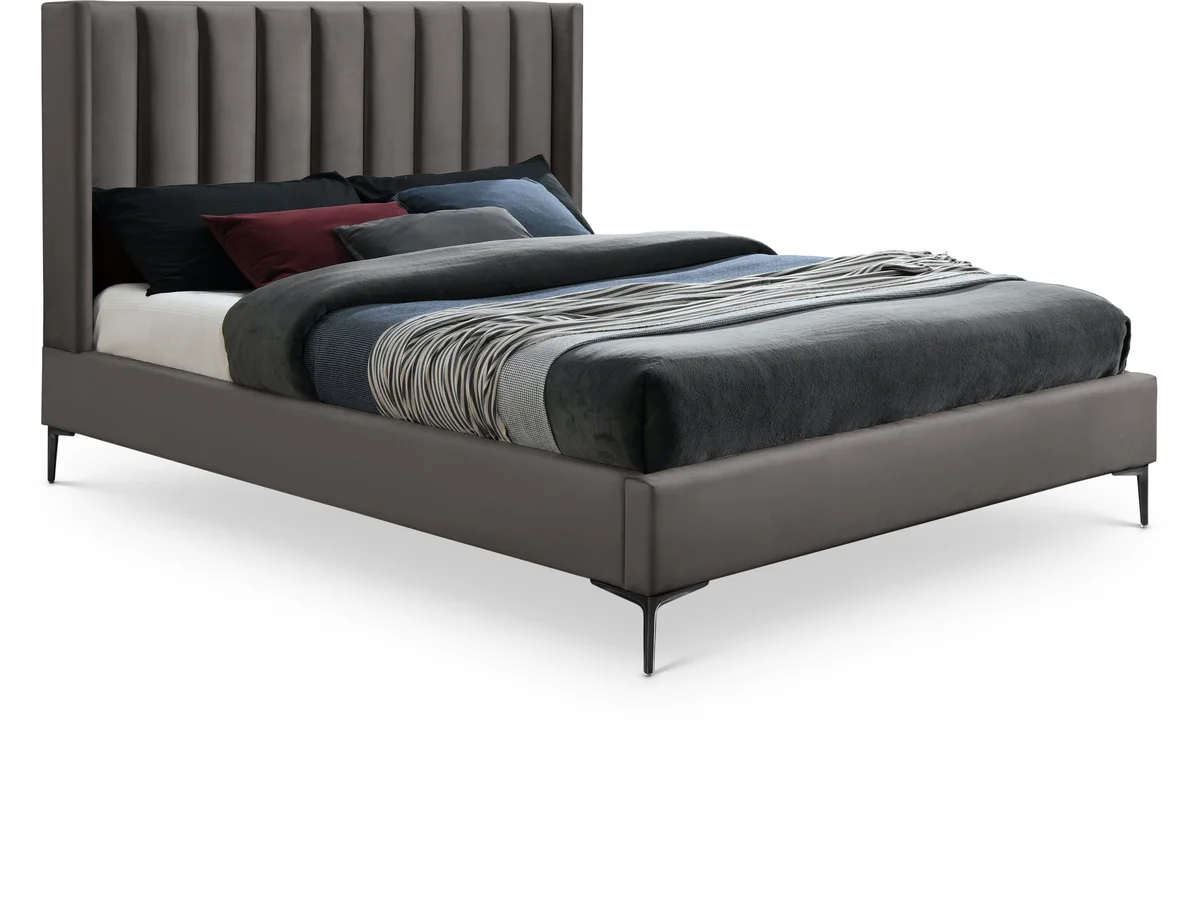 Nadia - Queen Bed - Gray