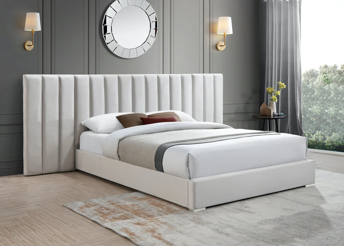 Pablo - Queen Bed - Cream - View 2