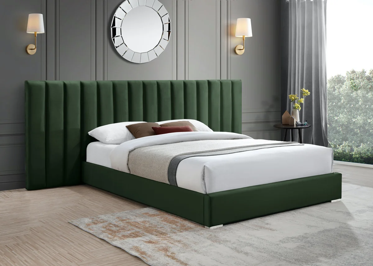 Pablo - King Bed - Green - View 2
