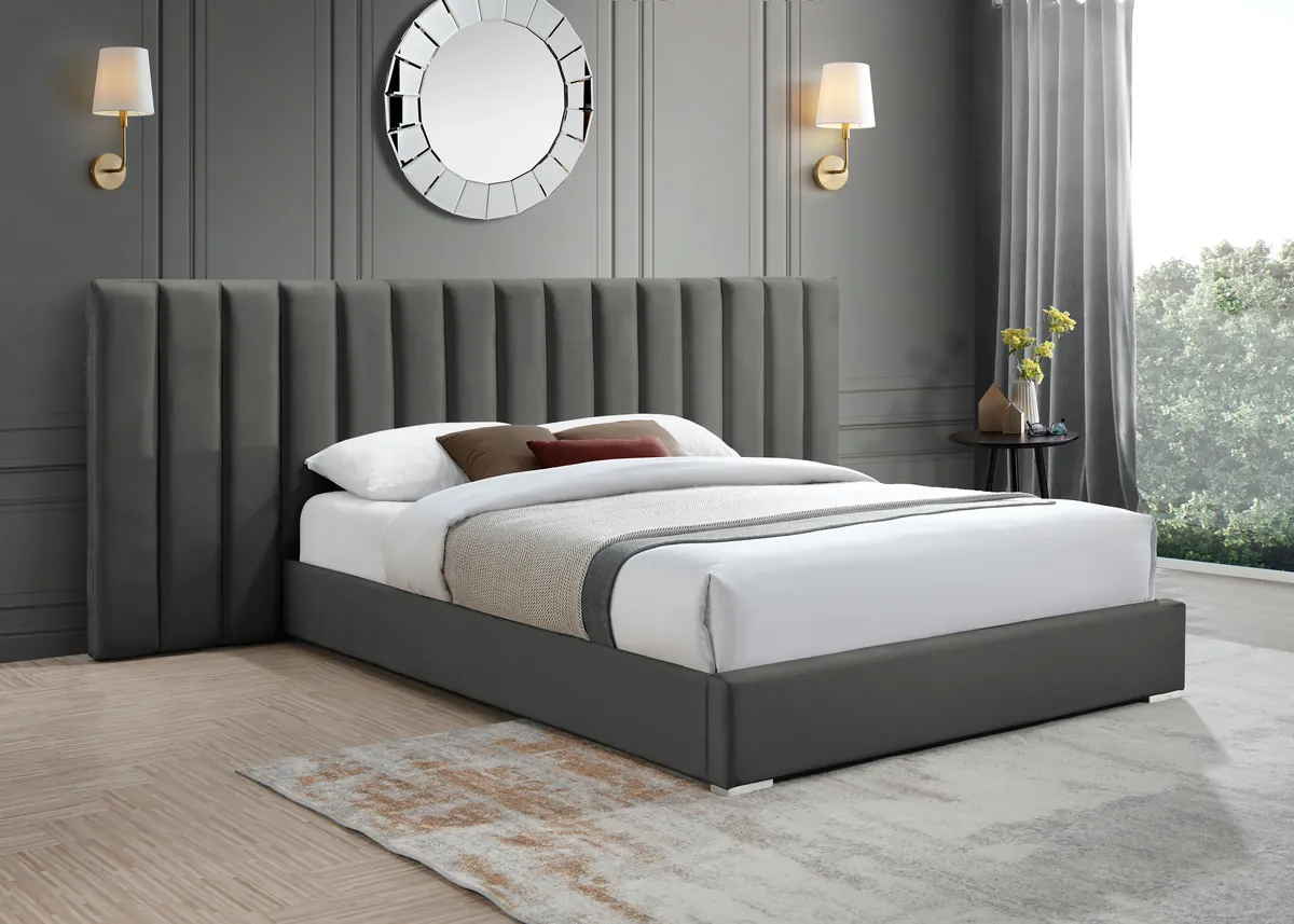 Pablo - Queen Bed - Gray - View 2