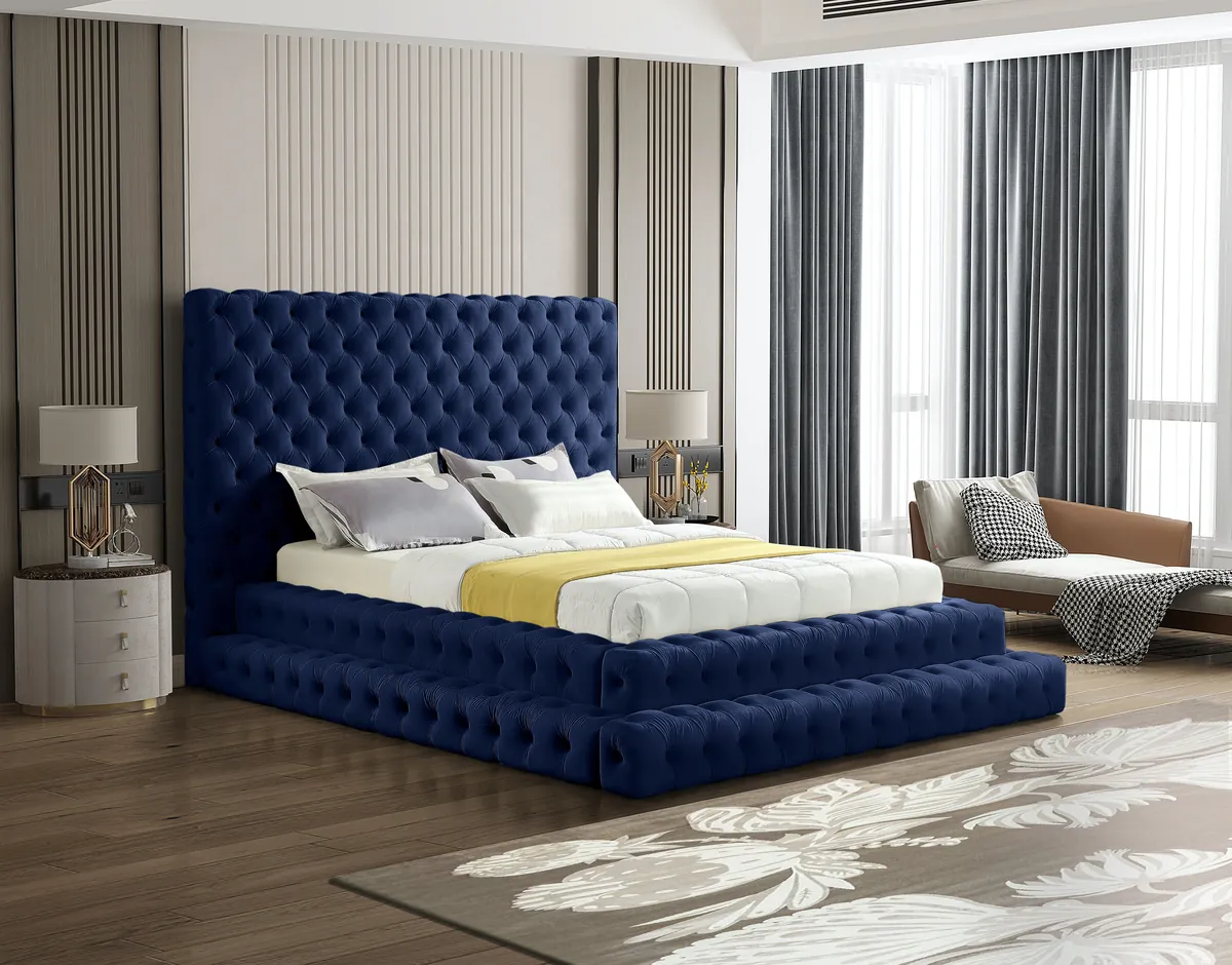 Revel - Queen Bed - Navy - View 2