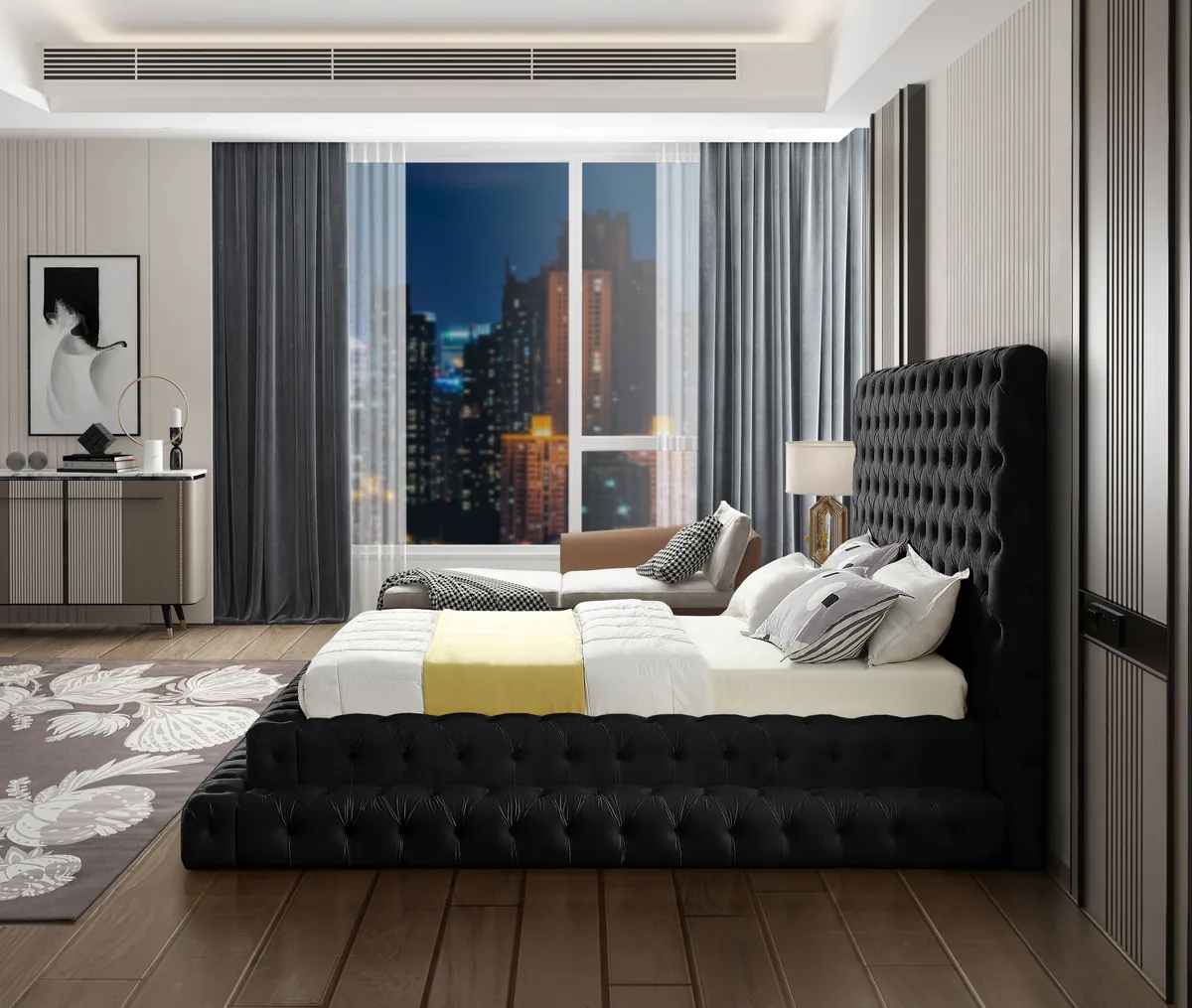 Revel - Queen Bed - Black