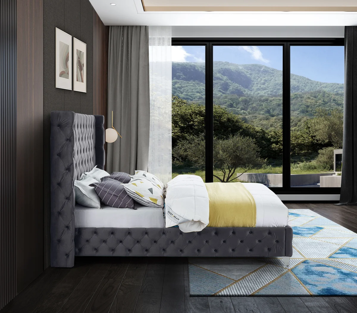 Savan - Queen Bed - Gray