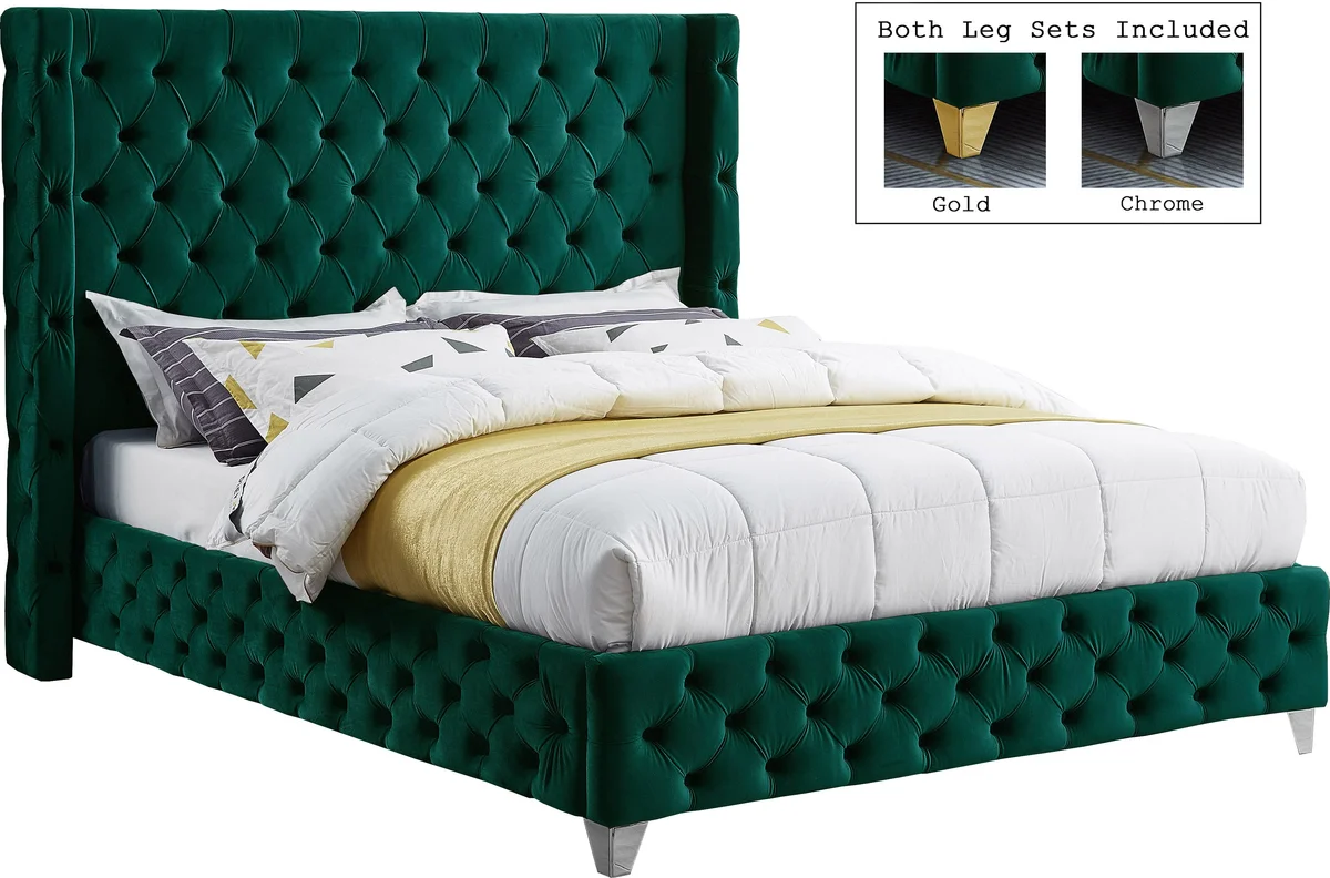 Savan - King Bed - Green - View 2