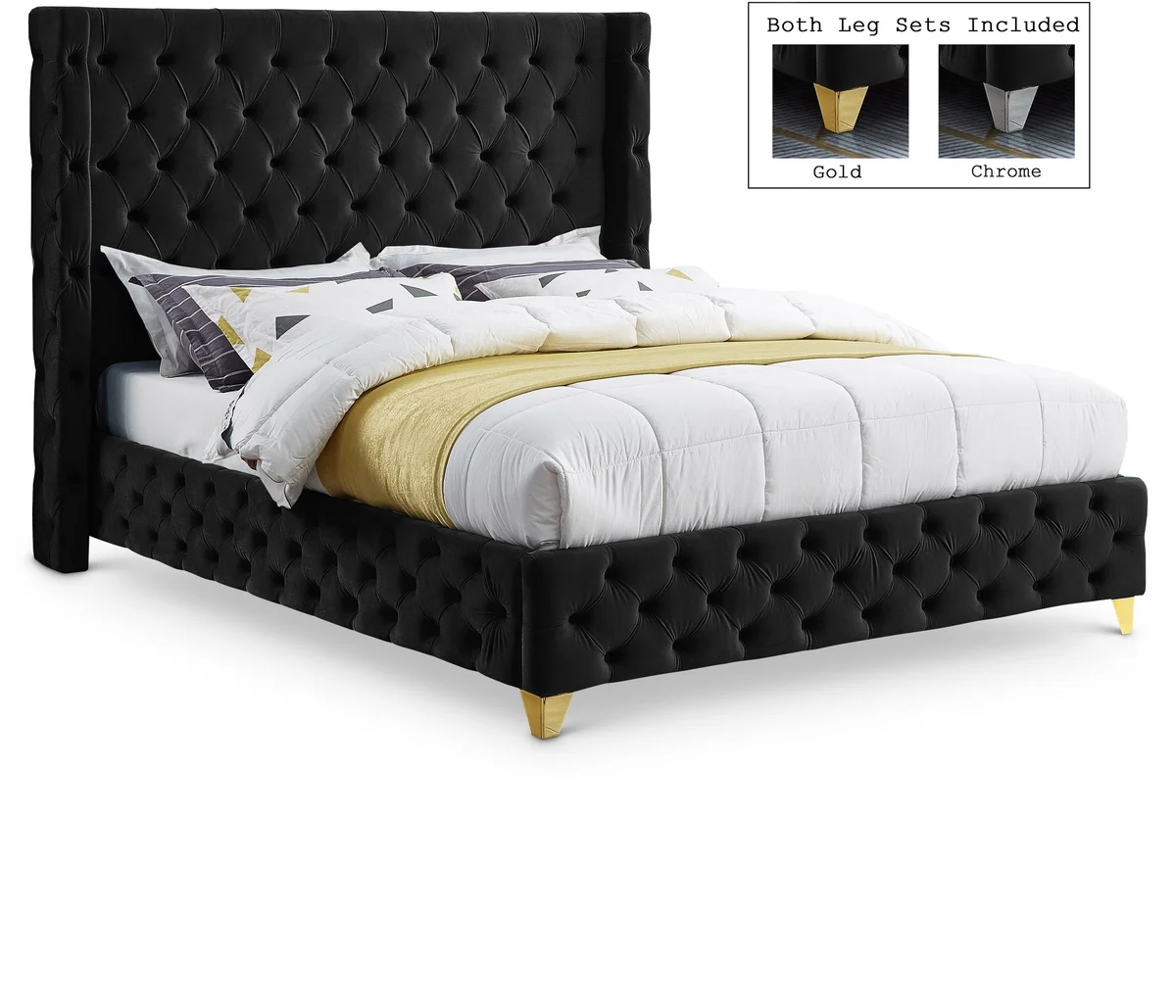 Savan - King Bed - Black