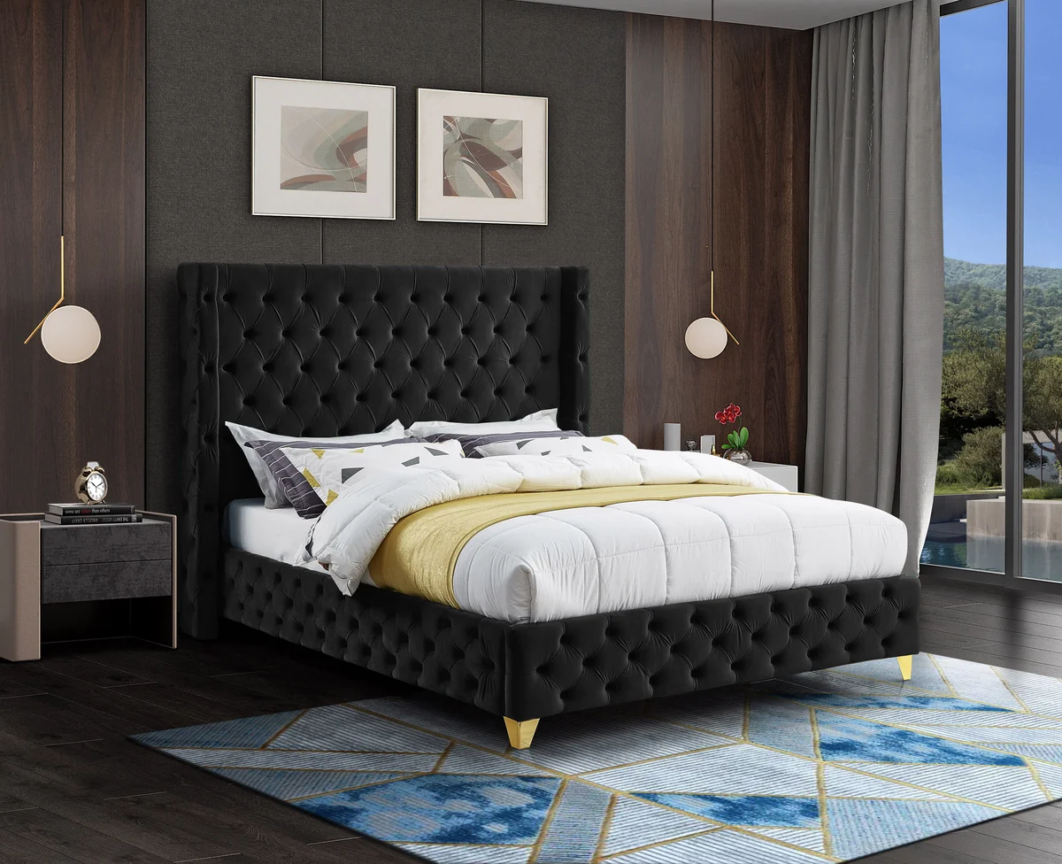 Savan - King Bed - Black