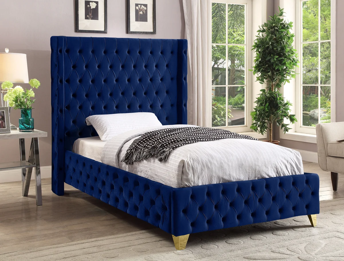 Savan - Twin Bed - Navy